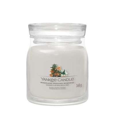 Bougie parfumée woodland w-e mem sign m jar