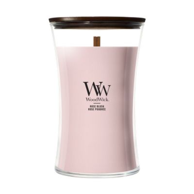 Woodwick geurkaars rose blush large
