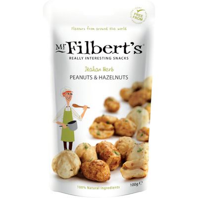 Pinda's en hazelnoten met italiaanse kruiden 100g