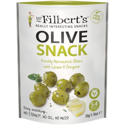 Olives vertes au citron et origan 50g