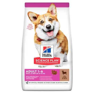 Hill's science plan adult small & mini hondenvoer lam & rijst 1,5kg