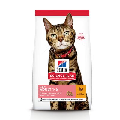 Croquettes pour des chats kattenbrokken adult light chicken 7kg
