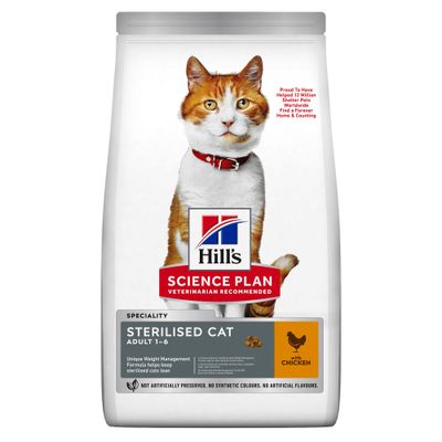 Hill's science plan sterilised cat adult kattenvoer met kip zak 7kg
