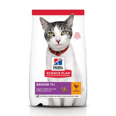 Croquettes pour des chats kattenbrokken senior 11+ with chicken 7kg
