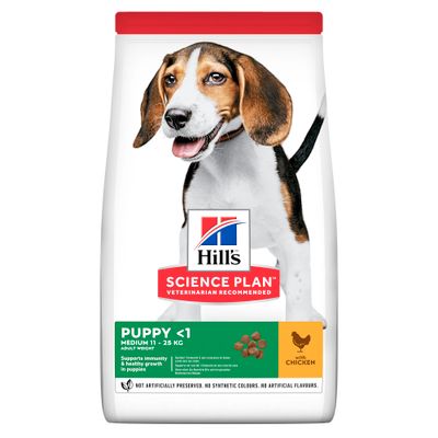 Hill's science plan puppy medium hondenvoer kip 2,5kg