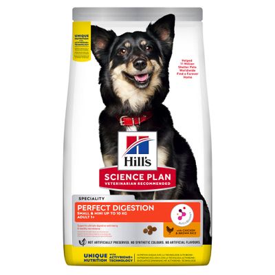 Hill's science plan perfect digestion small & mini pour chien adulte au poulet et riz complet 6 kg