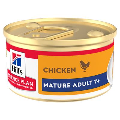 Hill’s science plan mature adult – mousse pour chat mature au poulet de qualité supérieure 12 x 85 g boite