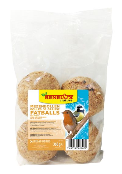 Boules de graisse par 4 piÈces de cacahuÈtes sans filet 360g
