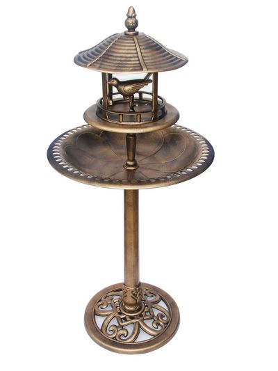 Mangeoire et abreuvoir toute la saison bronze