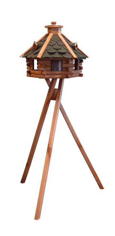 Winterhuis met voederstation op voet