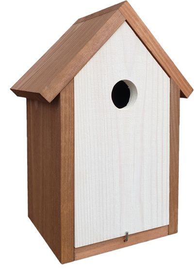 Mezenkast 19,5x13x27 dubbel dak wit