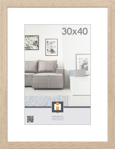 cadre photo livorno chene vintage 30x40 cm