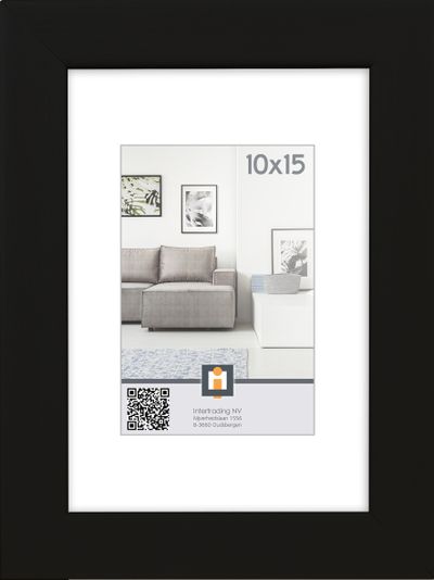 fotolijst livorno zwart 10x15 cm