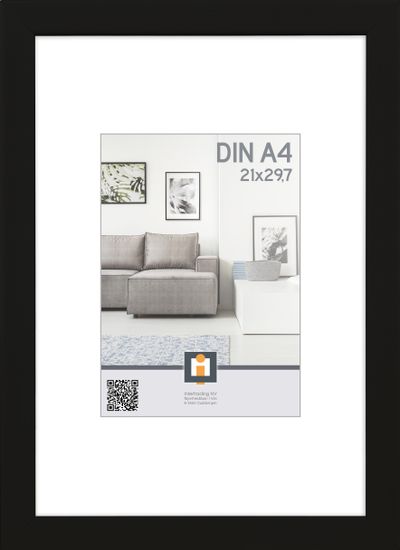 fotolijst livorno zwart 21x30 cm