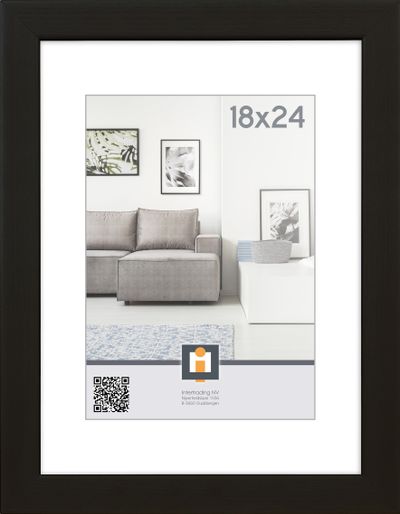 fotolijst livorno zwart 18x24 cm