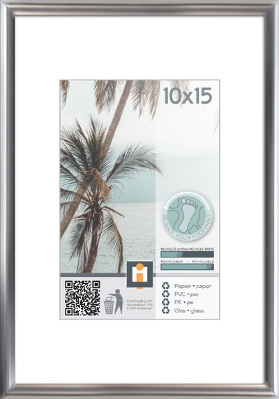 fotolijst kyoto zilver 10x15 cm