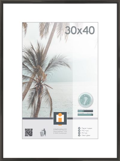 fotolijst kyoto zwart 30x40 cm