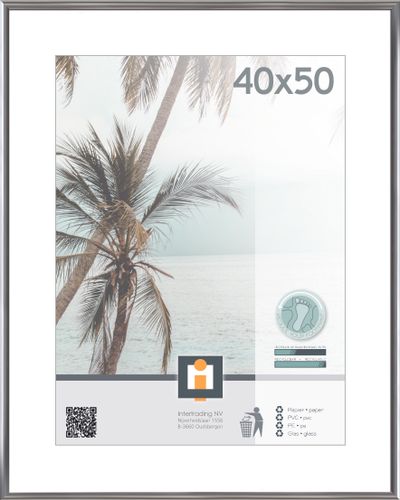 fotolijst kyoto zilver 40x50 cm