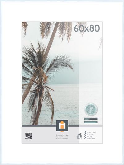 cadre photo kyoto blanc 60x80 cm