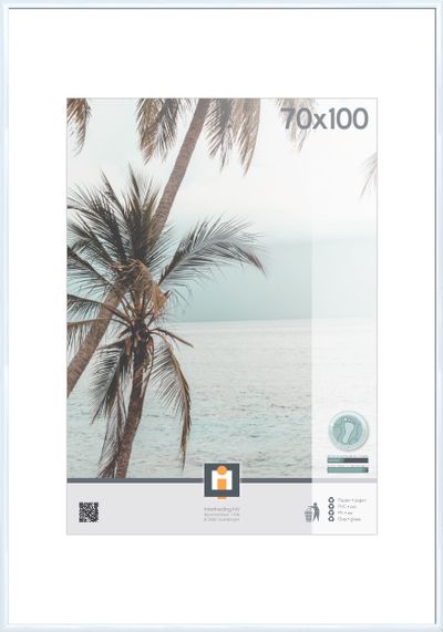 cadre photo kyoto blanc 70x100 cm