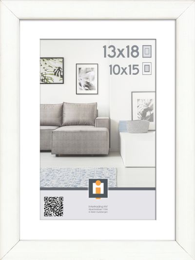 cadre photo madrid blanc  13x18 cm