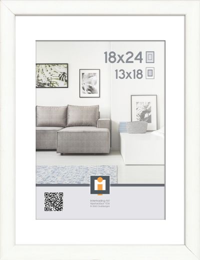 cadre photo madrid blanc  18x24 cm