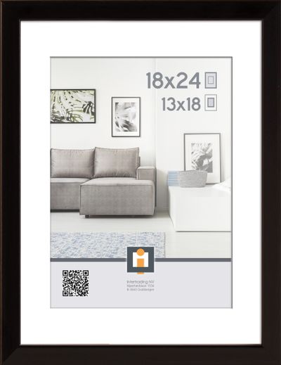 fotolijst madrid zwart 18x24 cm
