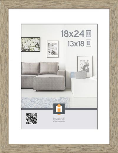 cadre photo madrid chene vintage 18x24 cm