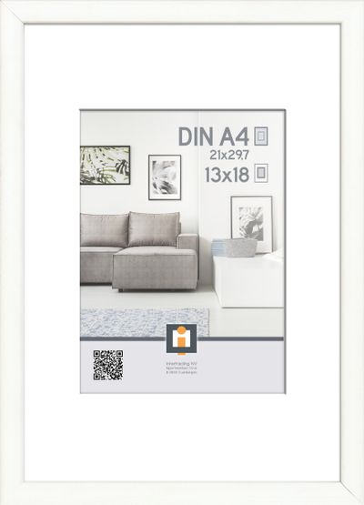 cadre photo madrid blanc  21x30 cm
