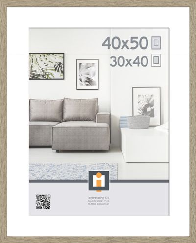 cadre photo madrid chene vintage 40x50 cm