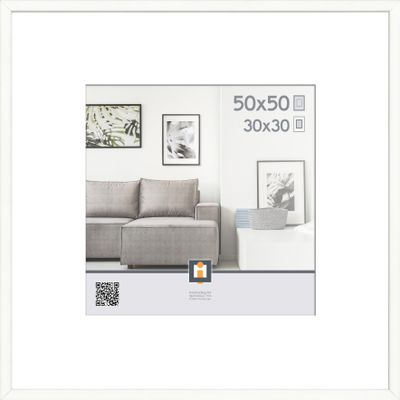 fotolijst madrid wit  50x50 cm