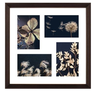 fotocollage barcelona bruin 34x34 cm