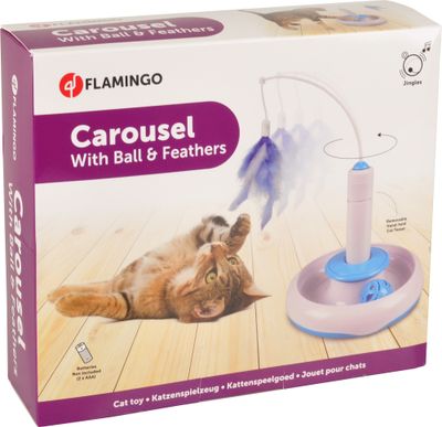 Ps plaat met veer en bal 20x20x29cm