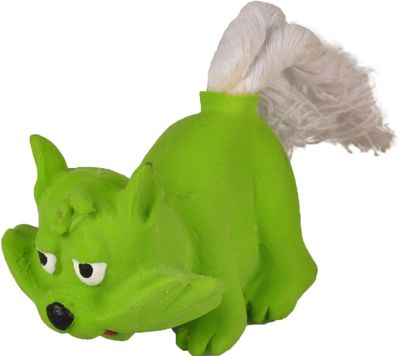 Animal en latex avec corde 8cm display