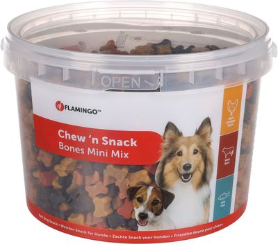 Chew'n snack mix mini botjes 1,8kg