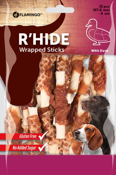 R'hide canard wrapped stick 7/8mm 6cm 15pcs 100gr