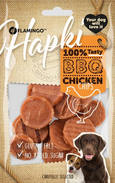 Hapki bbq chicken chips 85gr