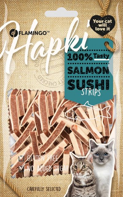 Hapki salmon sushi strips 85gr