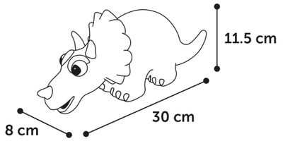 Hs latex amos dino roze 30cm