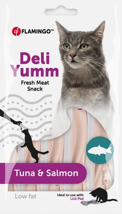 Deli yumm fresh meat snack tuna+salmon 70gr