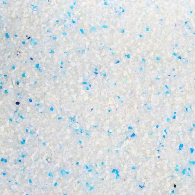 Kattenbakvulling silica met babypoeder fijne korrels klonterend