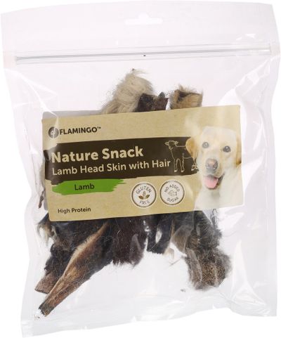 Nature snack schaapshoofdhuid met haar 200gr