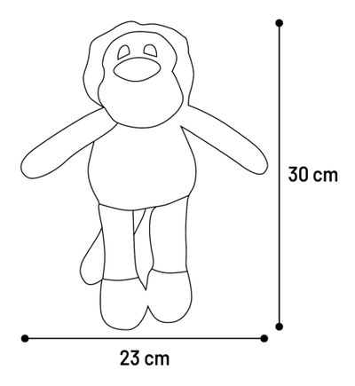 Jchien tufflove lion brun 30cm