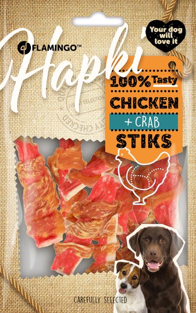 Hapki staaf met krab en kip 85gr