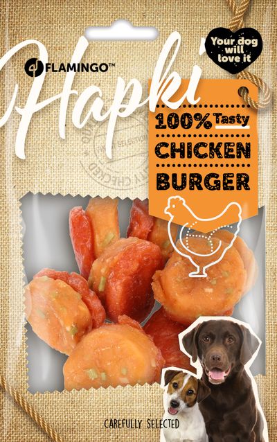 Hapki burger met kip 8st 85gr