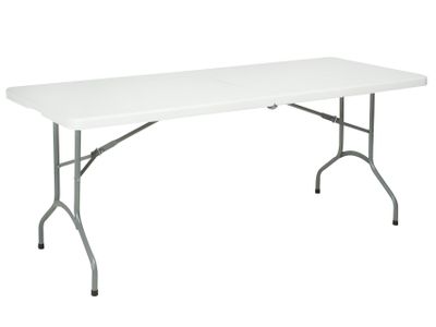 Table pliante 180x74cm blanc