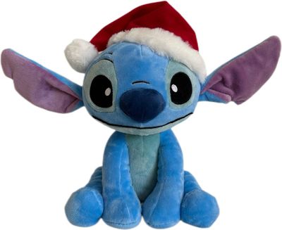 Stitch met kerstmuts 25cm