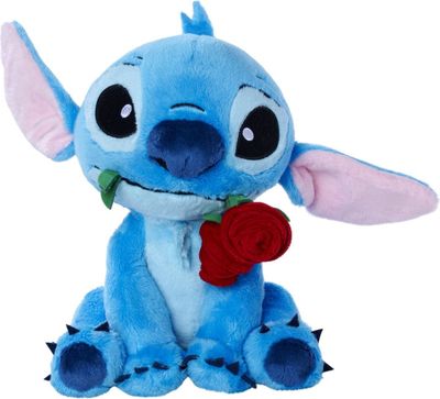 Stitch met roos 25cm