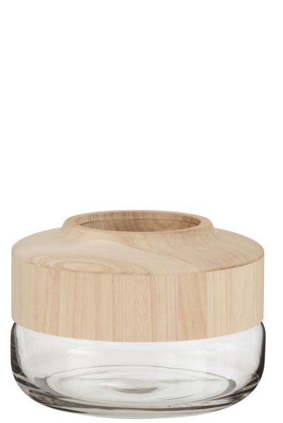 Vase large bas bs/ver marr cl