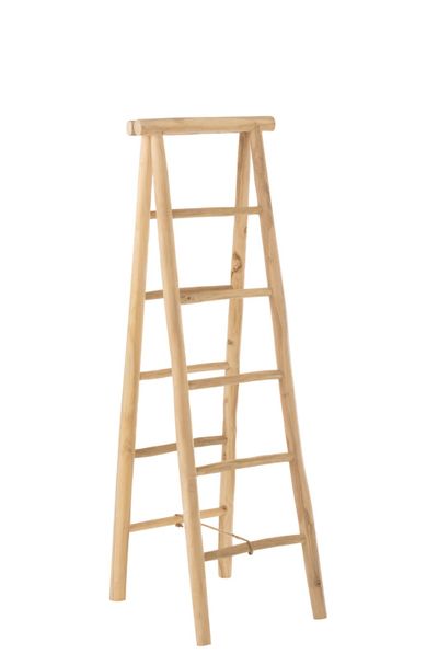 Ladder 5 tRoodes dubbl teak nat (50x65x160cm)